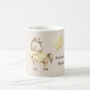 Sweet as Honey Horse Honeycombs Balloon Coffee Mug