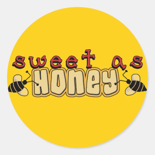 Sweet as Honey Tshirts and Gifts Classic Round Sticker