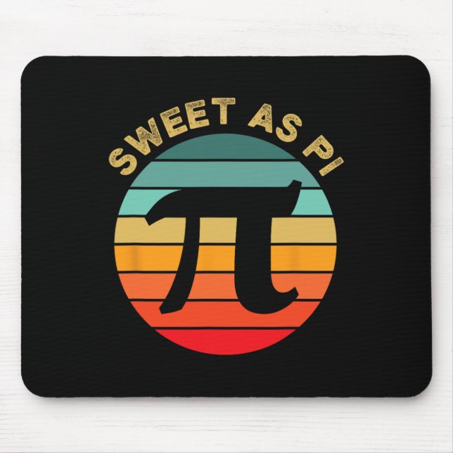Sweet As Pi Day 2025 Funny Math Teacher Joke 3.14  Mouse Mat (Front)