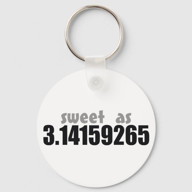 Sweet as Pi Key Ring (Front)
