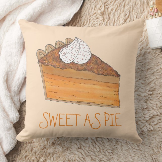 Sweet As Pie Sweet Potato Pie Holiday Dessert Cushion (Blanket)