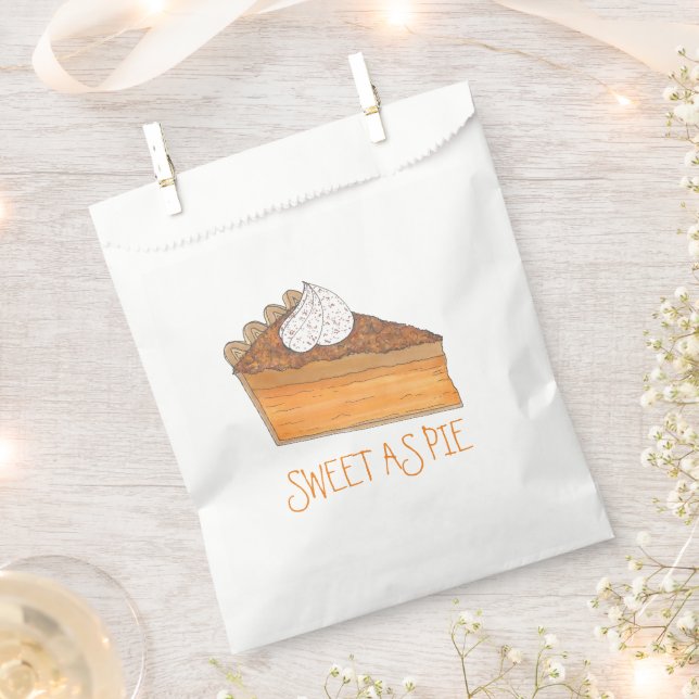 Sweet As Pie Sweet Potato Pie Holiday Dessert Favour Bags (Clipped)