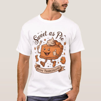 "Sweet as Pie" Tattoo-Style Thanksgiving T-Shirt
