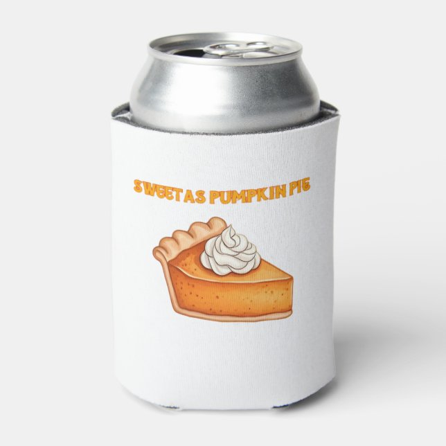Sweet as Pumpkin Pie � Fall Thanksgiving Dessert D Can Cooler (Can Front)