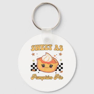 Sweet As Pumpkin Pie Funny Thanksgiving Toddler Gi Key Ring