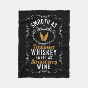 Sweet As Strawberry Wine Tennessee Pride Drinking  Fleece Blanket