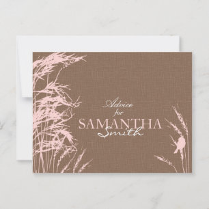 Sweet Autumn Bride Advice Postcard