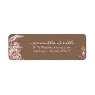 Sweet Autumn Bride Return Label B