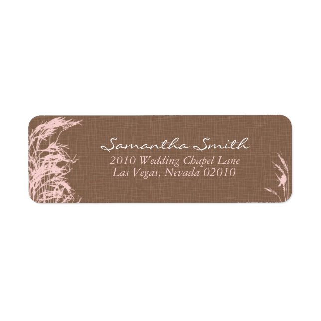 Sweet Autumn Bride Return Label B (Front)