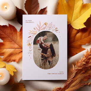 Sweet Autumn Floral  Holiday Card