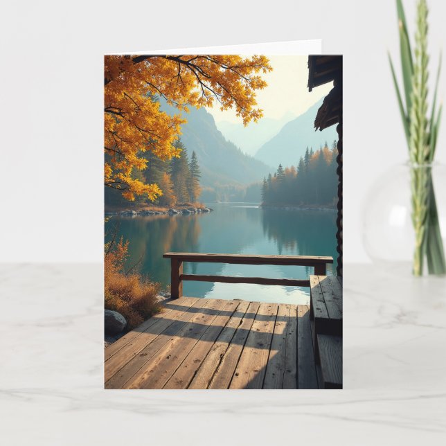Sweet Autumn Lake Card (Front)