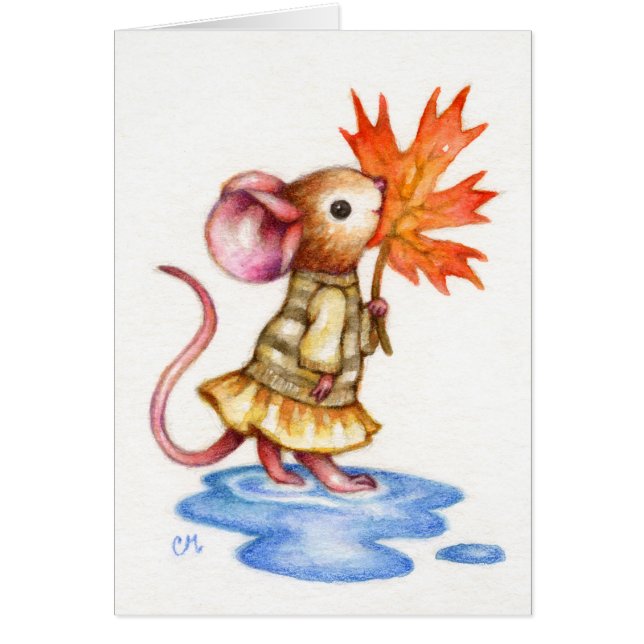 Sweet Autumn - Mouse Art Card (Front)
