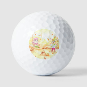 Sweet autumn walk in the forest golf balls