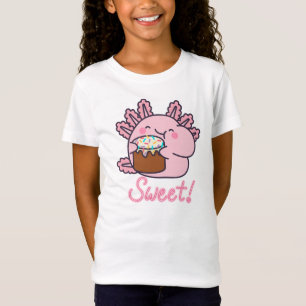 Sweet Axolotl with Dessert – Kawaii Sprinkles Love T-Shirt