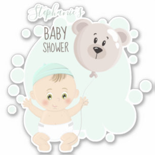 Sweet Baby and Bear Balloon