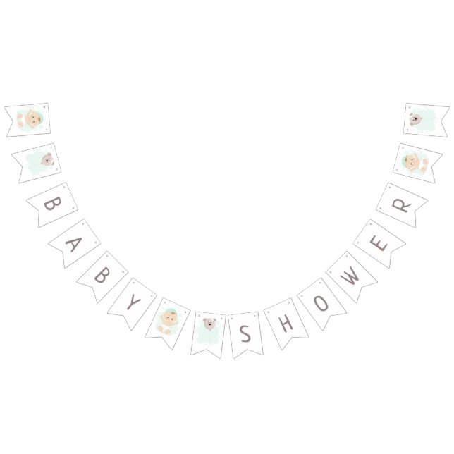 Sweet Baby and Bear Balloon Bunting (All)