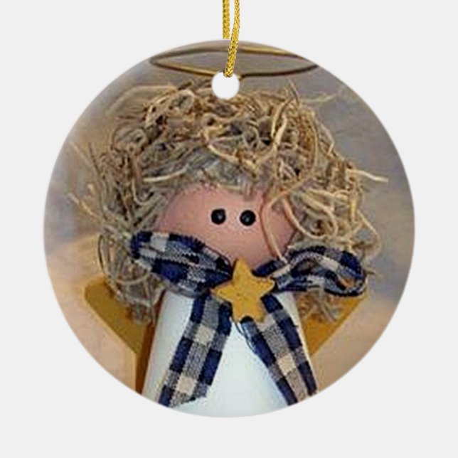 SWEET BABY ANGEL CHRISTMAS ORNAMENT (Front)