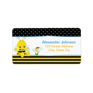 Sweet Baby Bee Boy Address Labels