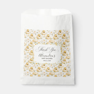 Sweet Baby Bee Floral Yellow Watercolor Favour Bags