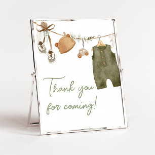 Sweet Baby Boy Boho Clothes Thank you for Coming Poster