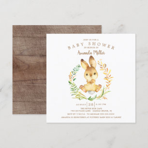 Sweet Baby Bunny Baby Shower Invitation