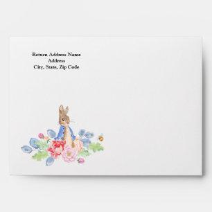 Sweet Baby Bunny   Rabbit Baby Shower Envelope