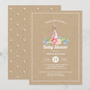 Sweet Baby Bunny   Rabbit Baby Shower  Invitation