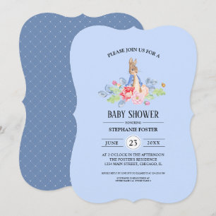 Sweet Baby Bunny   Rabbit Baby Shower Invitations