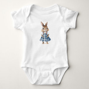 Sweet Baby Bunny Rabbit in a Dress Bodysuit