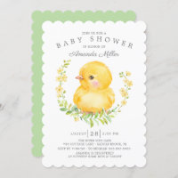 Sweet Baby Chick Neutral Baby Shower