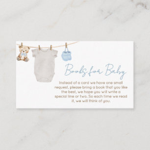 Sweet Baby Clothesline Baby Shower Books for Baby Enclosure Card