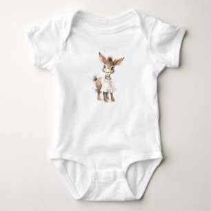 Sweet Baby Donkey wearing a Dress Bodysuit