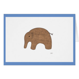 Sweet Baby Elephant Blank Notecard