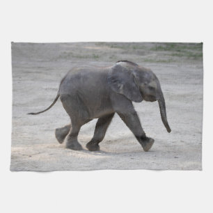 Sweet Baby Elephant Kibali Tea Towel