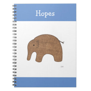 Sweet Baby Elephant Notebook-Erin Brie Art Noteboo Notebook