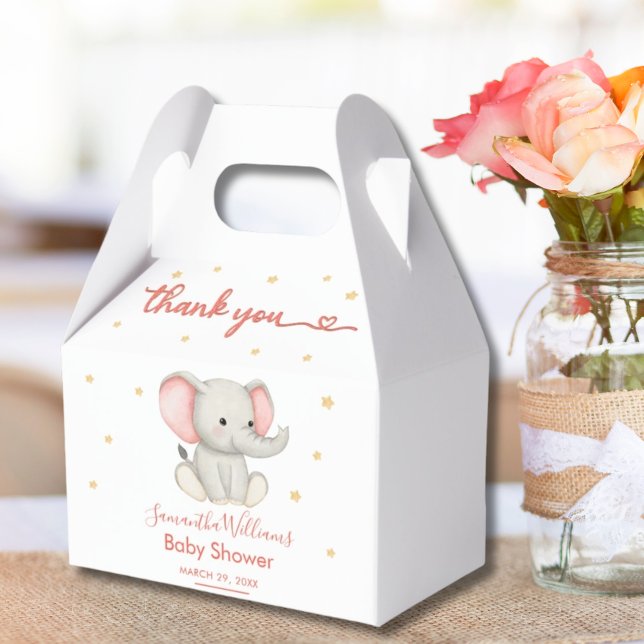 Sweet Baby Elephant Party Favour Box (Creator Uploaded)
