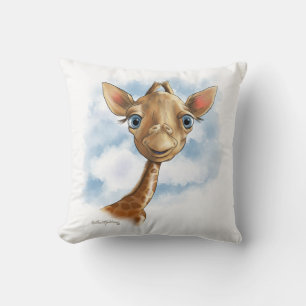Sweet Baby Giraffe Cartoon Cushion
