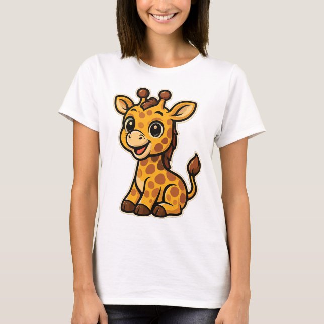 Sweet baby giraffes design T-Shirt (Front)