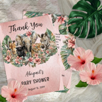 Sweet Baby Girl Animals Tropical Safari