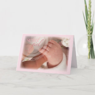 Sweet Baby Girl Congratulations Card