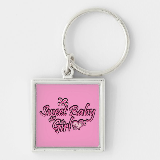 Sweet Baby Girl Key Ring (Front)