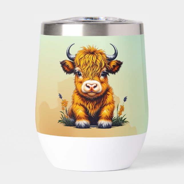 Sweet Baby Highland Cow Personalised (Front)