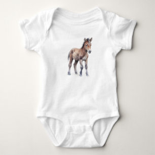 Sweet Baby Horse Baby Foal, Newborn Baby Foal Bodysuit