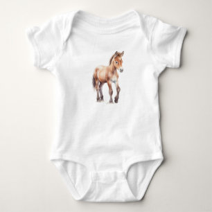 Sweet Baby Horse Baby Foal Newborn Filly Colt  Bodysuit