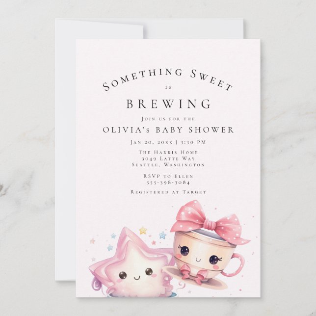 Sweet Baby is a Brewing Invitation (Front)