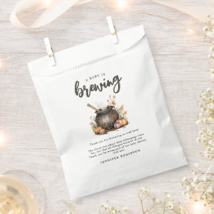 Sweet Baby Is Brewing Halloween Baby Shower Favour Bags