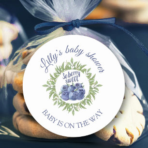 Sweet baby is on the way baby shower stickers