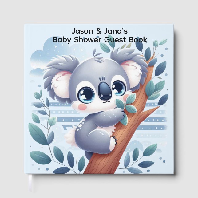 Sweet Baby Koala - Shower Guest Book (Front)