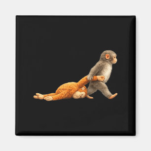 Sweet baby monkey punch fighter monkey meme magnet