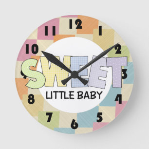 Sweet Baby Nursery Wall Clock